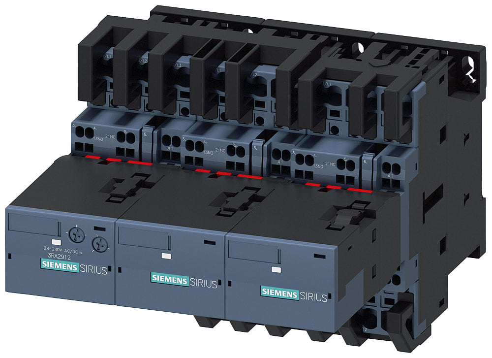 SIEMENS - SIE3RA24258XF322AC2 Teleavviatore stella-triangolo AC-3, 15/18,5 kW/400 V AC 24 V, 50/60 Hz, a 3 poli S0