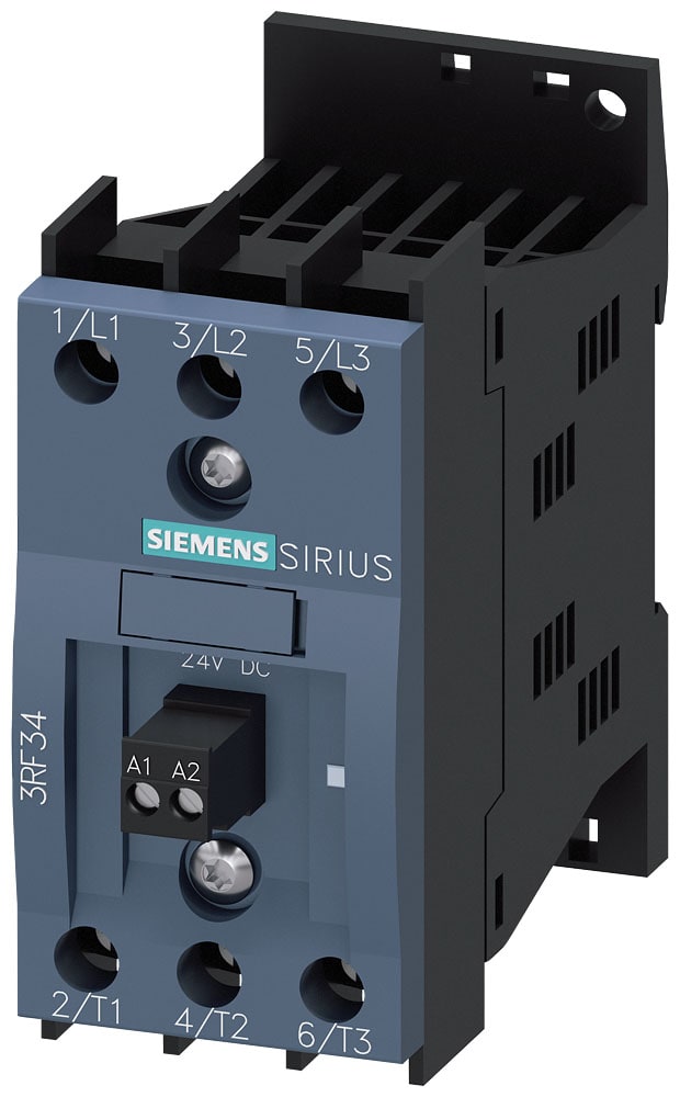 SIEMENS - SIE3RF34051BB04 Contattore statico 3RF3, trifase AC-53 5,2 A 48 ... 480 V/DC 24 V, controllato a 2 fasi