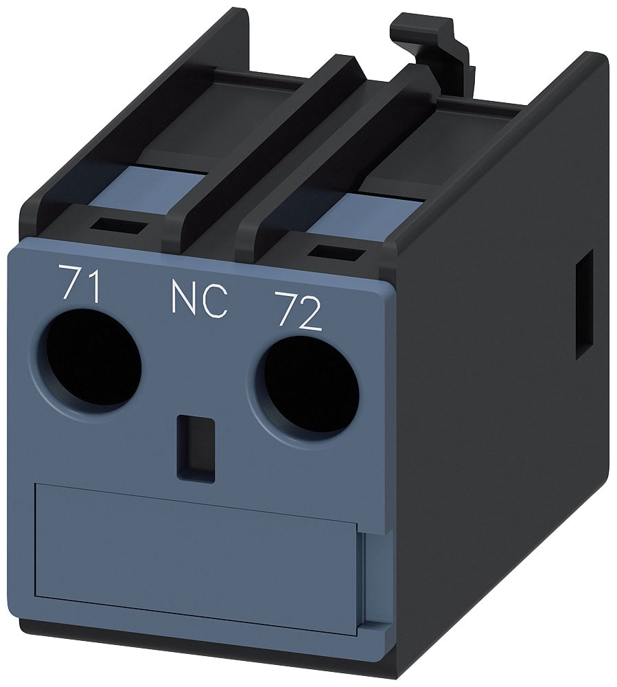 SIEMENS - SIE3RH29111AA01 Blocchetto di contatti ausiliari 1NC, vie di corrente: 1NC, collegamento dallalto