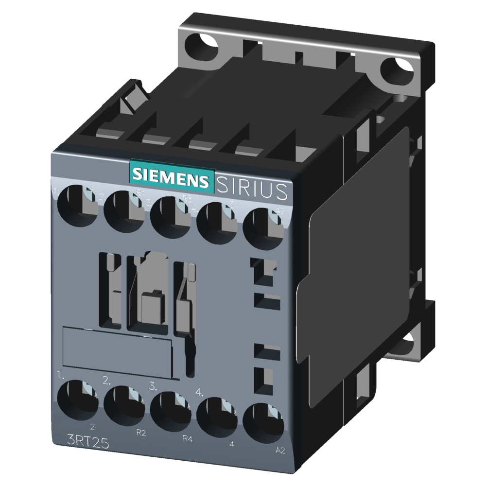 SIEMENS - SIE3RT25161AP00 Contattore 2NO+2NC, AC-3, 4 kW AC 230 V 50 Hz, a 4 poli, 2NO+2NC