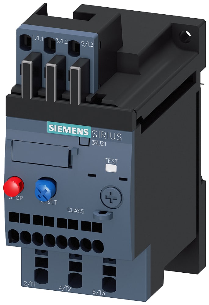SIEMENS - SIE3RU21160GC1 Relè di sovraccarico 0,45 ... 0,63 A per protezione motore, S00, Class 10