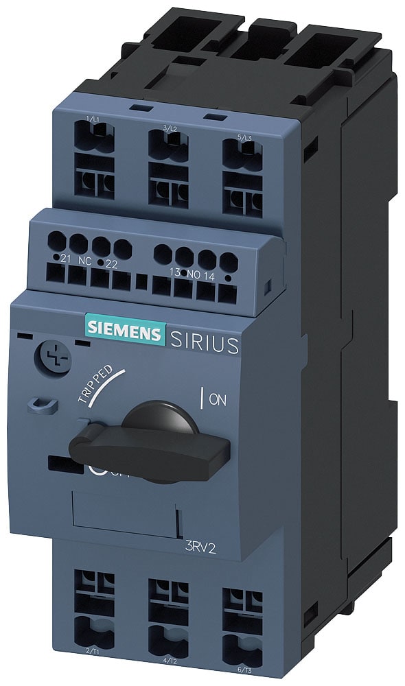 SIEMENS - SIE3RV20111KA25 Interruttore automatico, S00, protezione motore, Class 10, sganciatore A 9 ... 12,5 A, sganciatore N 163 A