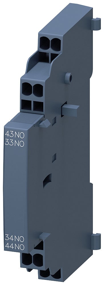 SIEMENS - SIE3RV29012B Blocchetto di contatti ausiliari, montabile lateralmente, 2NO, morsetti a molla, per interruttori automatici, S00/S0