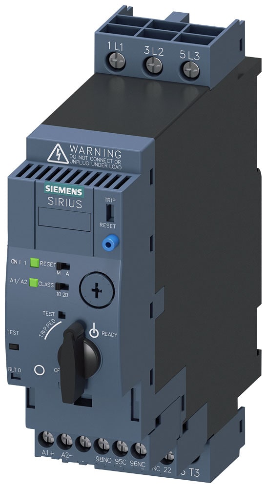 SIEMENS - SIE3RA61201EB32 SIRIUS Partenza compatta avviatore diretto 400 V, AC/DC 24 V, 50 ... 60 Hz, 8 ... 32 A