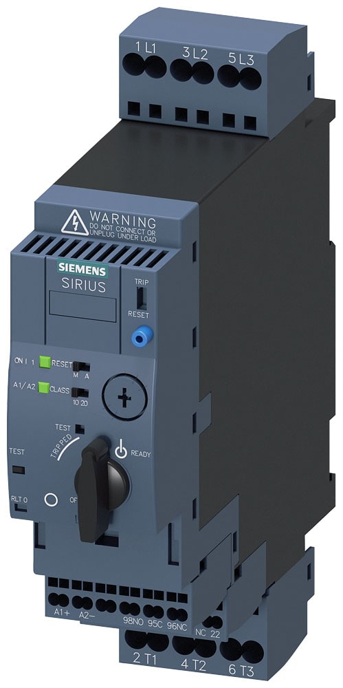 SIEMENS - SIE3RA61202EB32 SIRIUS Partenza compatta avviatore diretto 400 V, AC/DC 24 V, 50 ... 60 Hz, 8 ... 32 A
