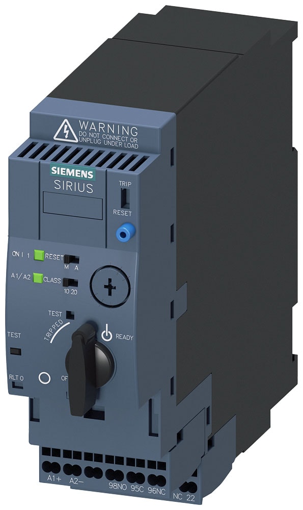 SIEMENS - SIE3RA61202BP33 SIRIUS Partenza compatta avviatore diretto 690 V, AC/DC 110 ... 240 V, 50/60 Hz, 0,32 ... 1,25 A