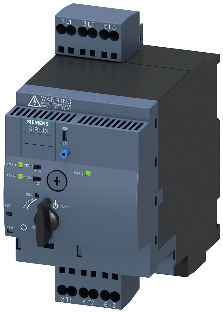 SIEMENS - SIE3RA62502DB34 SIRIUS Partenza compatta avviatore reversibile 690 V, AC/DC 24 V, 50 ... 60 Hz, 3 ... 12 A