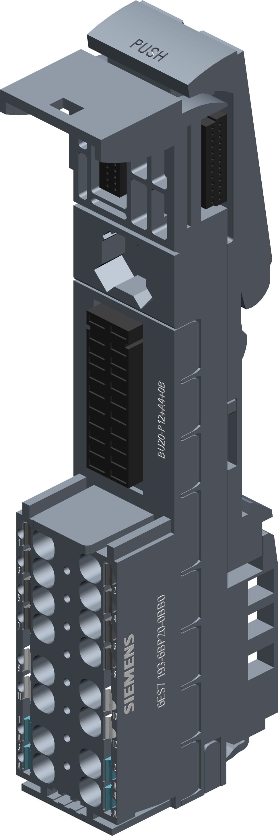 SIEMENS - SIE6ES71936BP202BB0 SIMATIC ET 200SP BU tipo B0 BU20-P12+A4+0B UI 10