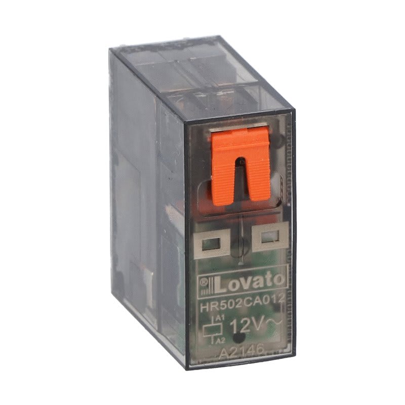 LOVATO - LOVHR502CA012 RELE MINIATURIZZATO 2SC 8A 12VAC +LED