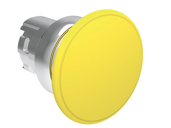 LOVATO - LOVLPSB6145 PULSANTE MET. FUNGO 40MM GIALLO IMPULSO
