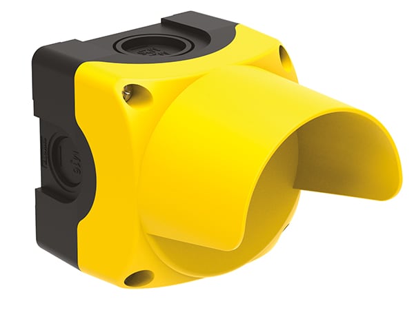 LOVATO - LOVLPZP1A5P PULSANTIERA GIALLA 1 FORO CON GUARDIA