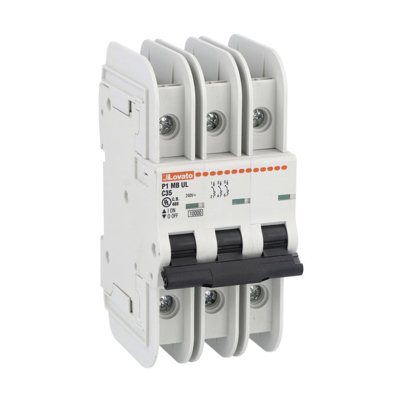 LOVATO - LOVP1MBUL3PC50 MCB 3P C50 240V 10KA UL489