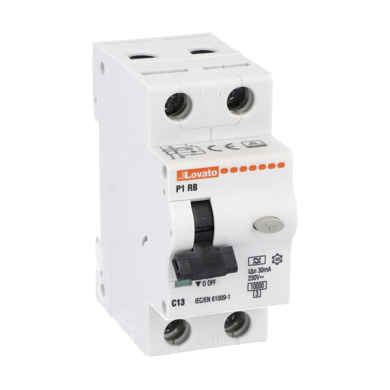 LOVATO - LOVP1RB1NC13A030 INTERR.MAGNETOT.DIFF.1P+N C13 30MA 10KA