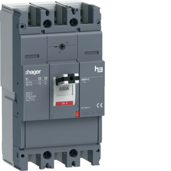 HAGER - HAGHCJ630AR INT MAN SEZ H3 X630 3P 630A