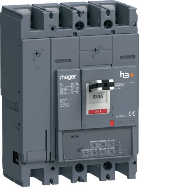 HAGER - HAGHEW631LR INT AUT H3+ P630 LSIG 4P 630A 70KA N REG