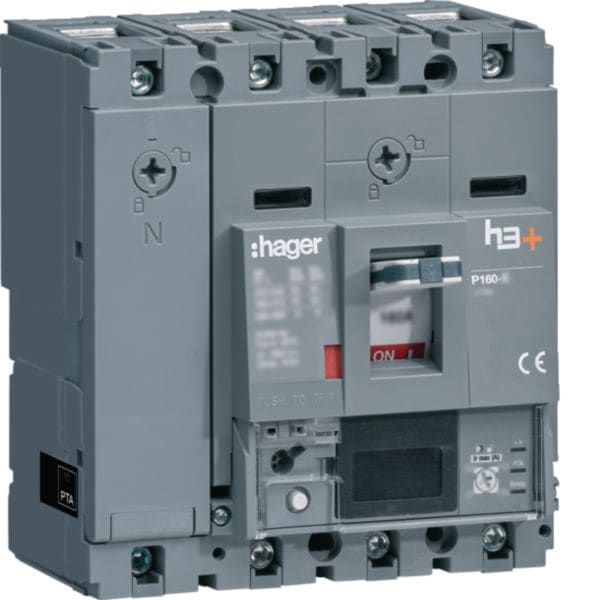 HAGER - HAGHHS101NC INT AUT H3+ P160 ENERGY 4P 100A 25KA N R