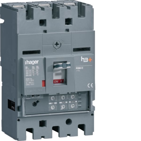 HAGER - HAGHHT100JR INT AUT H3+ P250 LSI 3P 100A 25KA
