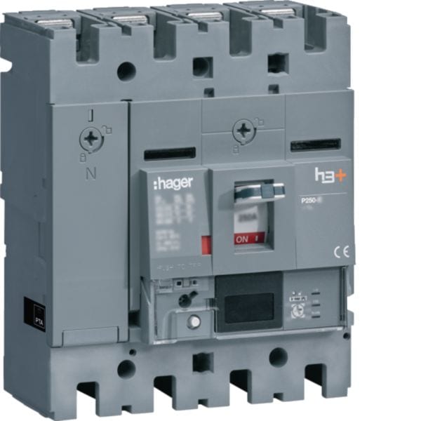 HAGER - HAGHHT161NR INT AUT H3+ P250 ENERGY 4P 160A 25KA N R