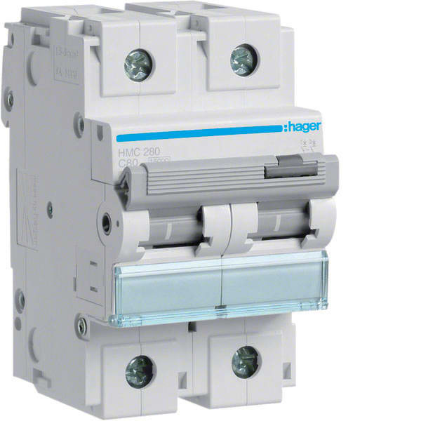 HAGER - HAGHMC280 INTERR. AUTOM. 2P 80A 15KA C 3M