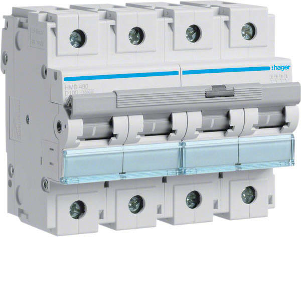 HAGER - HAGHMD490 INTERR. AUTOM. 4P 100A 15KA D 6M
