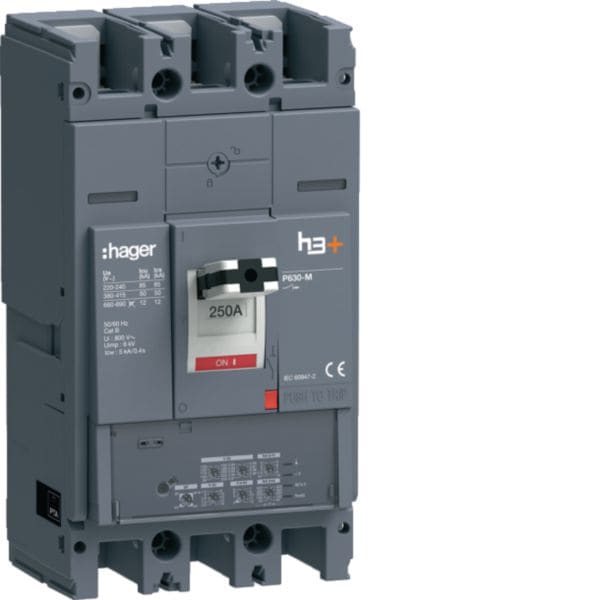 HAGER - HAGHMW250LR INT AUT H3+ P630 LSIG 3P 250A 50KA
