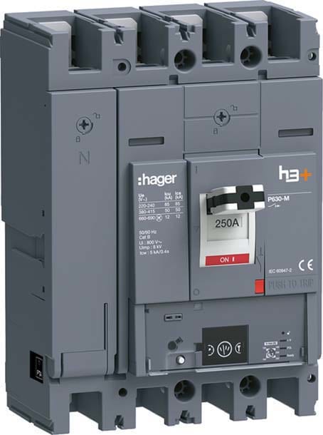HAGER - HAGHMW251NR INT AUT H3+ P630 ENERGY 4P 250A 50KA N R