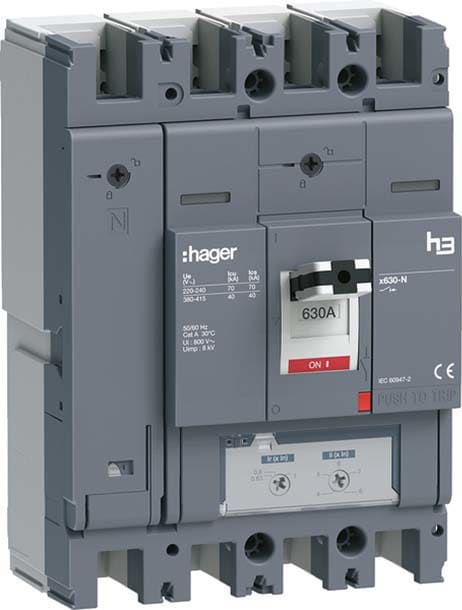 HAGER - HAGHNJ631DE INT AUT H3 X630 TM 4P 630A 40KA N REG