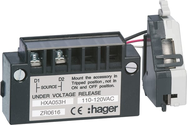 HAGER - HAGHXA053H BOB MIN TEN RIT X/P160-X/P630 110-120VAC