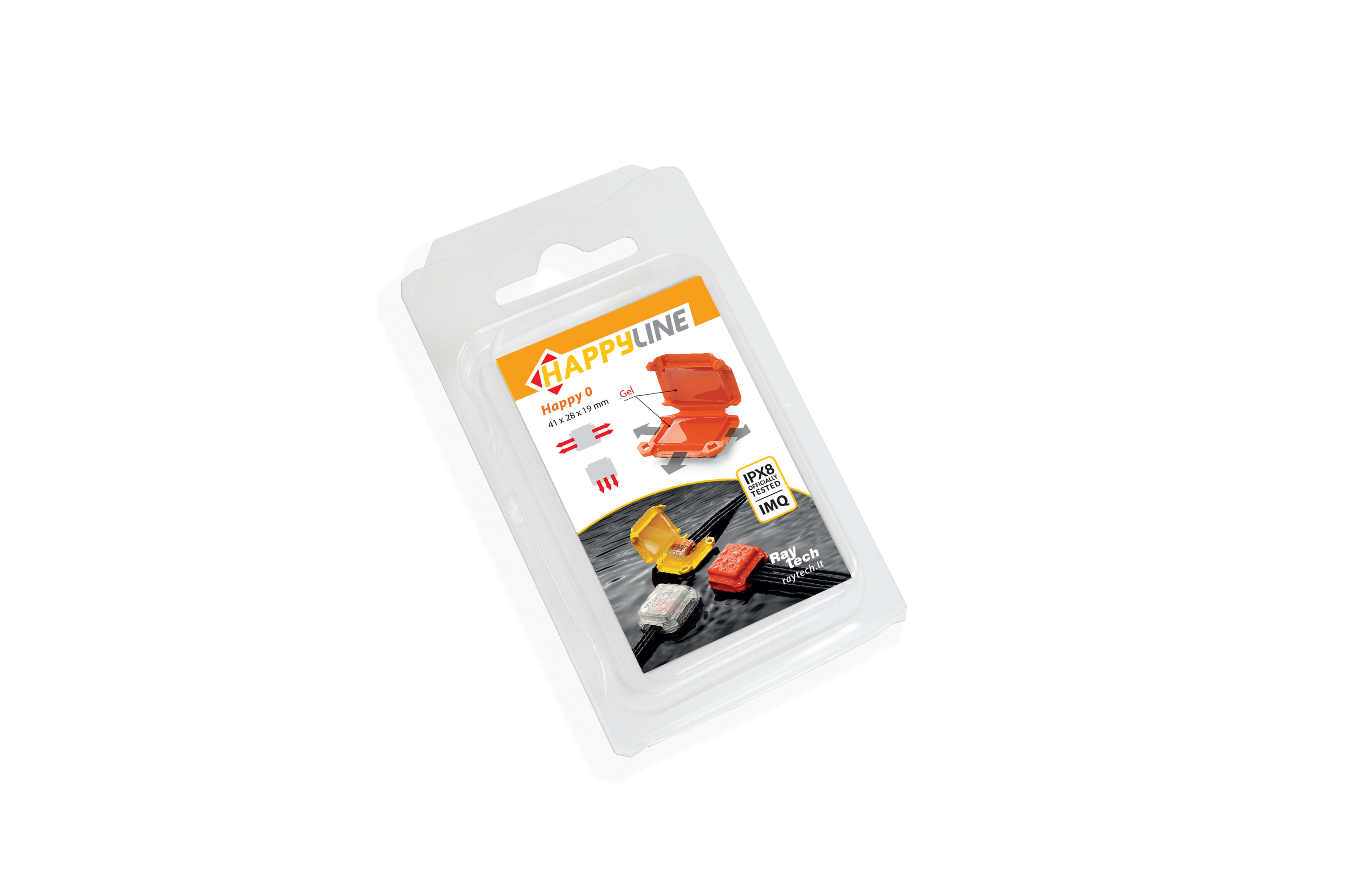 RAYTECH SRL - RYTHAPPY0 HAPPY 0 GELBOX PER MORSETTI (CF 4 PZ)