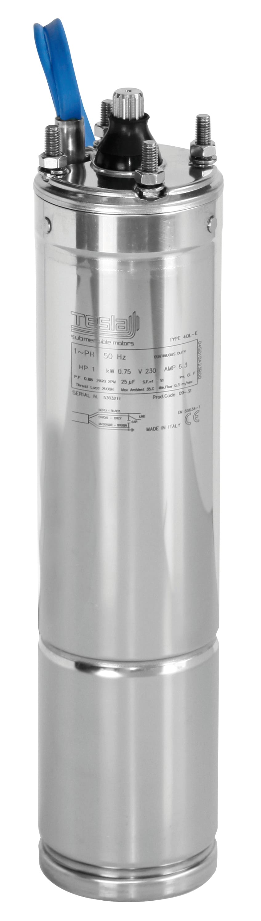 DAB PUMPS SPA - DAB60168931 MOTOR 4OL - 1,1 KW - 400 V - T