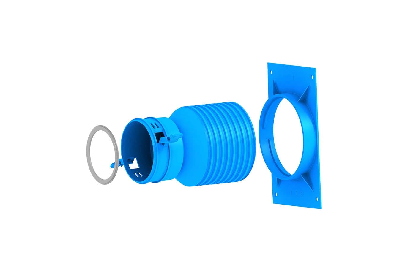 TECNOSYSTEMI SPA SOC - TNS30100240 RACCORDO DIRITTO PER TUBO FLESSIBILE 90