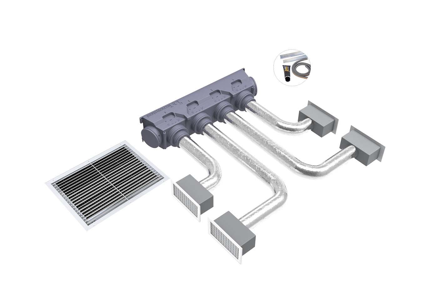 TECNOSYSTEMI SPA SOC - TNSPWD300192 KIT SVELTO UNIVERSAL 4 ZONE CON PLENUM I