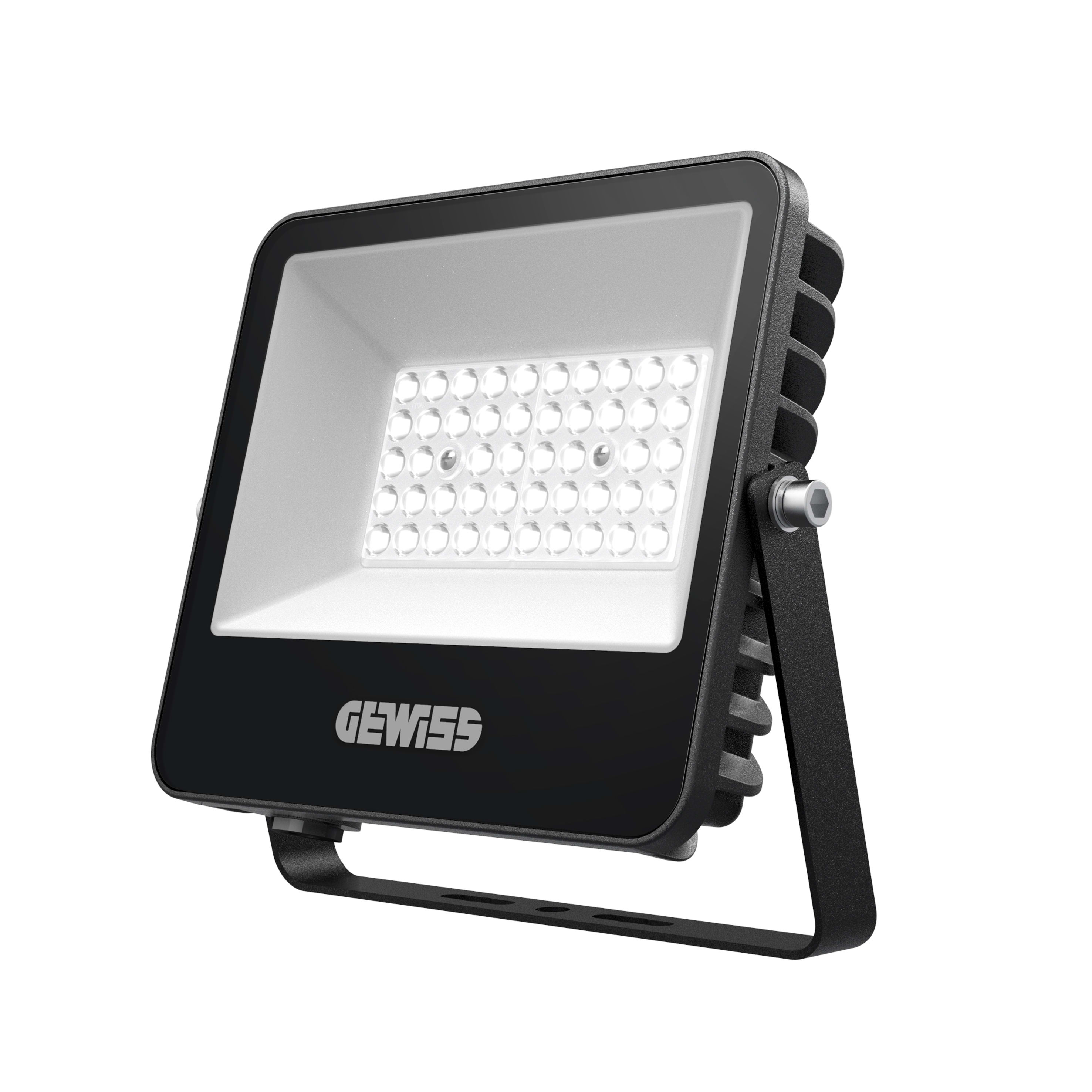 GEWISS - GEWGWF1100CL830 ELIA FL MINI - XS3 30W - 100° - 3000K CRI80 - ON/OFF - IP66 - CLASSE I - NERO