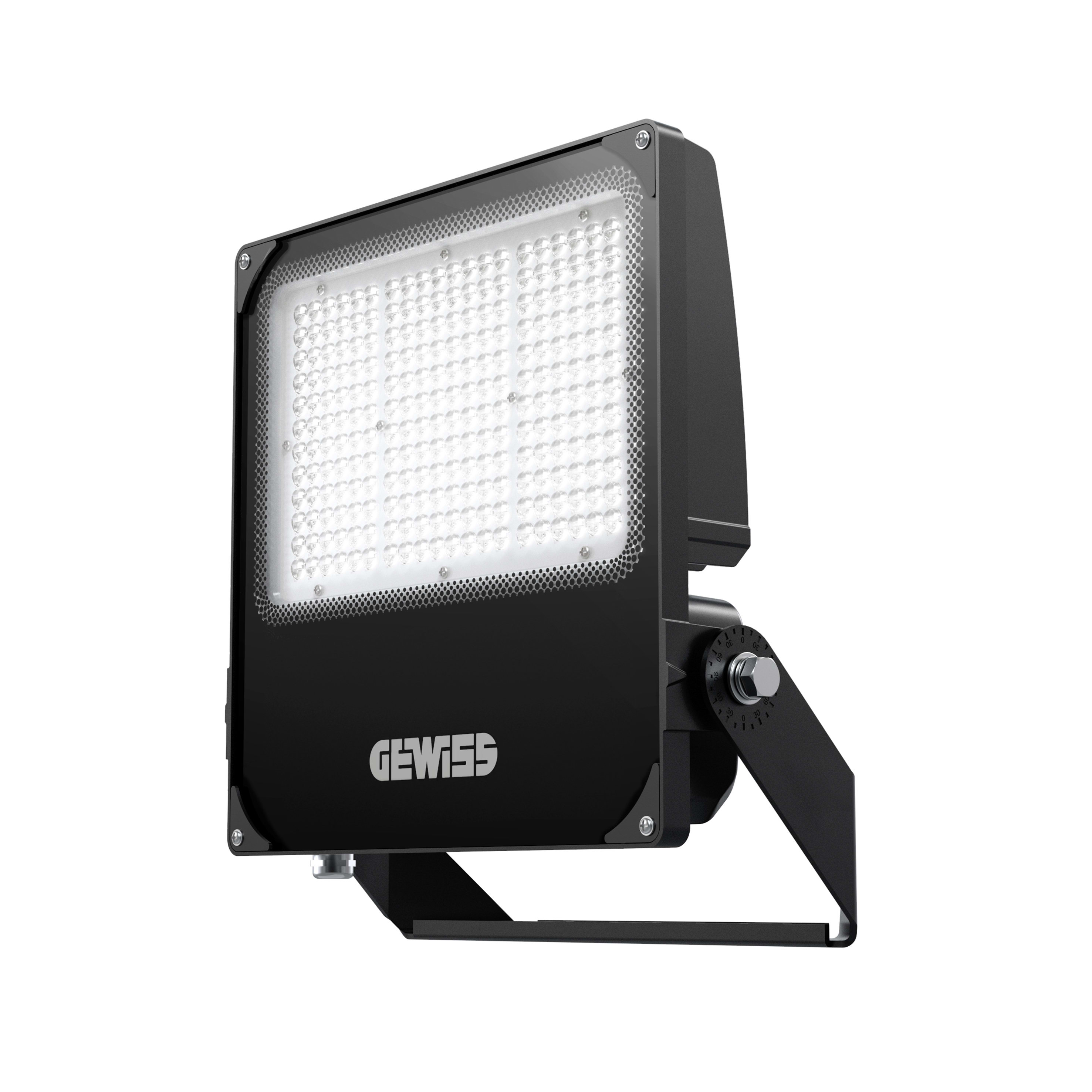 GEWISS - GEWGWF1101ZH840 ELIA FL - XL3 200W - 60° - 4000K CRI80 - DALI - IP66 - CLASSE I - NERO