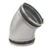 IRSAP - 3IRDLZC45020000 CURVA A 45 IN LAMIERA ZINCATA DN200