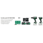 HIKOKI POWER TOOLS - HIAKC18DCWBZ KIT DV18DC+WH18DC+2XMVA