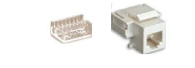 LINK4COM SRLS - LK4KJRJ11UTPCAT3-WE Keystone jack RJ11 3 UTP white