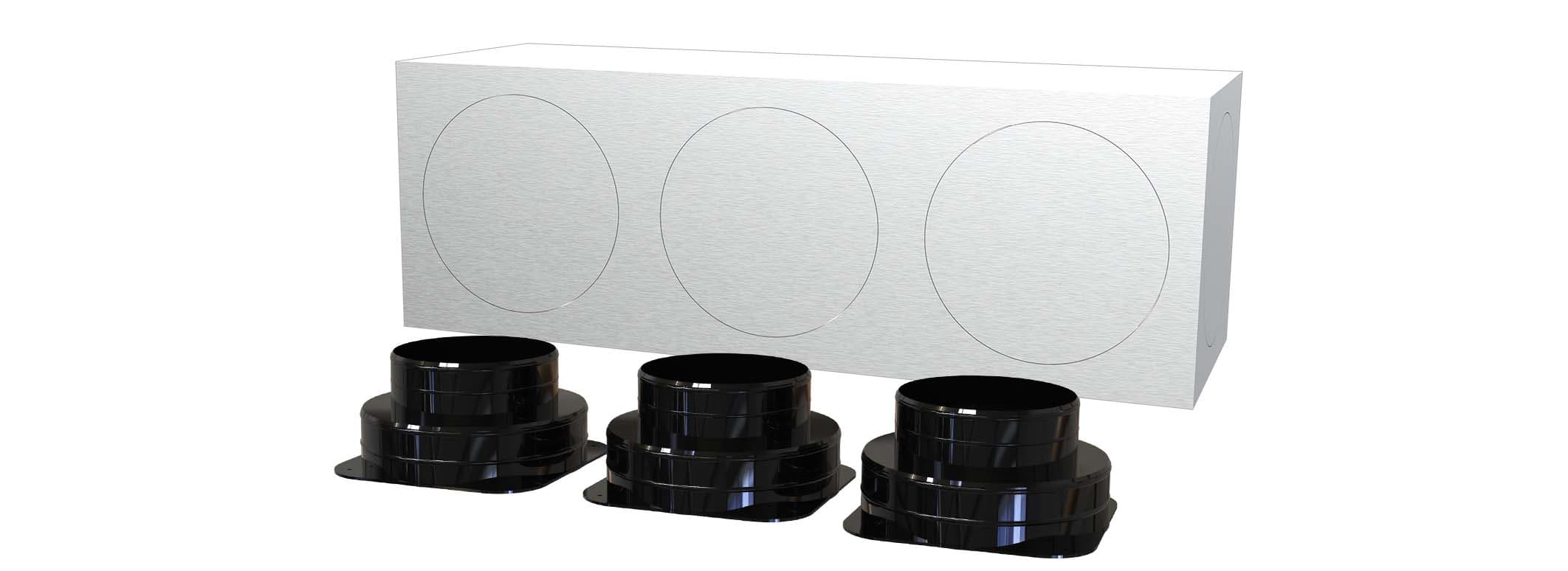 TECNOSYSTEMI SPA SOC - TNSPWD301250 KIT SVELTO 3 ZONE 200 PLENUM IN LAMIER