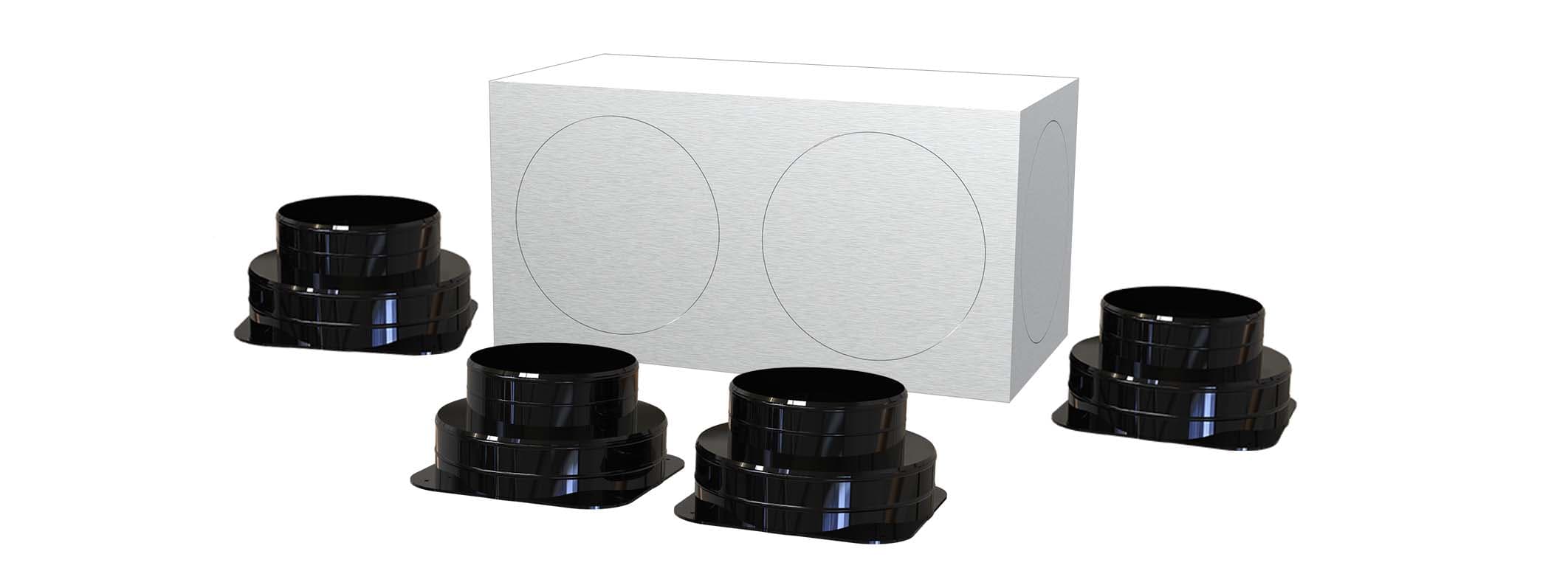 TECNOSYSTEMI SPA SOC - TNSPWD301015 KIT SVELTO 4 ZONE 150 PLENUM IN LAMIER