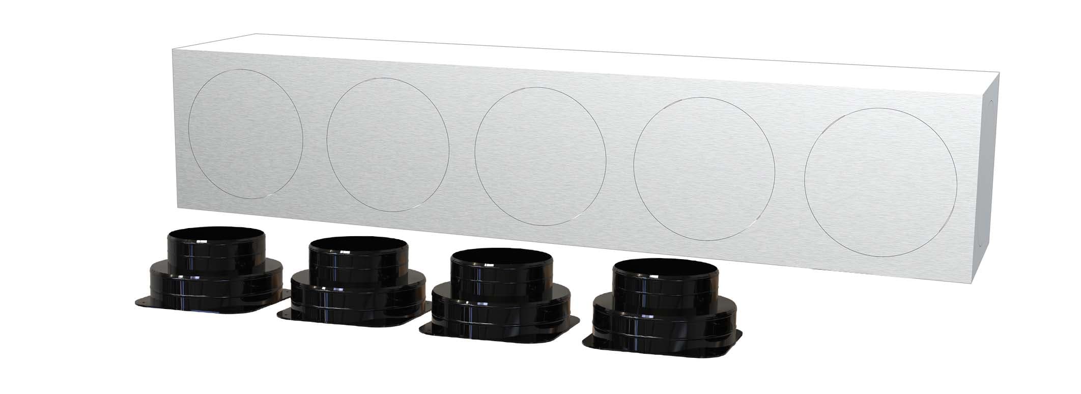 TECNOSYSTEMI SPA SOC - TNS11166074 KIT SVELTO 4 ZONE D150 PLENUM IN LAMIER