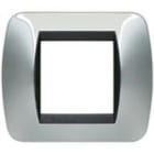 BTICINO - BTIL4802CR LIVING INT - PLACCA 2 POSTI CROMO LUCIDO