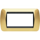 BTICINO - BTIL4804OR LIVING INT - PLACCA 4 POSTI ORO VERO