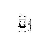 LEGRAND - LEG030098 DLP-MINICANALE GUIDACAVO 10X10 BIANCO