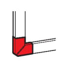 LEGRAND - LEG030293 DLP-ANGOLO PIANO X MINI 60X20 BIANCO