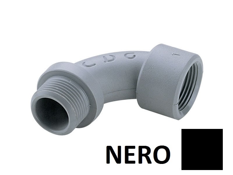 LEGRAND - LEG86365 CURVA 90? NYLON-MASCHIO FEMMINA G1 NERA