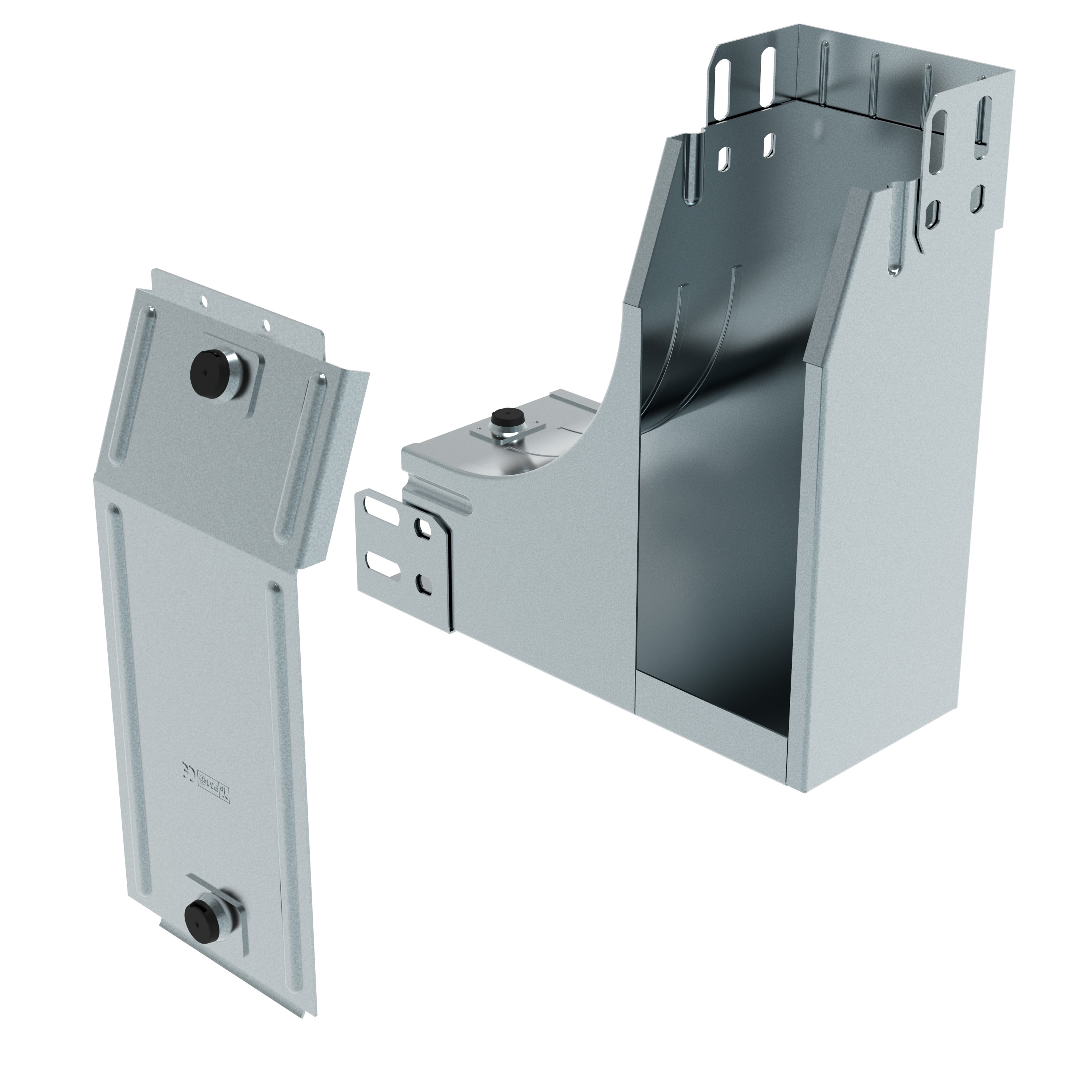 LEGRAND - LEGAF075L P31-CURVA SX VAR. P SALITA 75X75 INOX 31