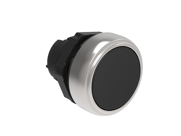 LOVATO - LOVLPCQ102 PULSANTE PASSO-PASSO RASATO NERO