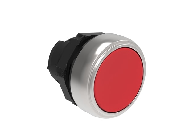 LOVATO - LOVLPCQ104 PULSANTE PASSO-PASSO RASATO ROSSO