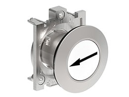 LOVATO - LOVLPFB1148 PULS. A FILO MET.RASATO FR.DX-SX BIANCO