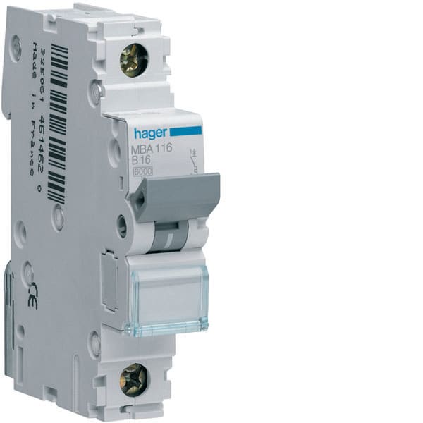 HAGER - HAGMBA150 INTERR. AUTOM.1P 50A 6 KA B 1M